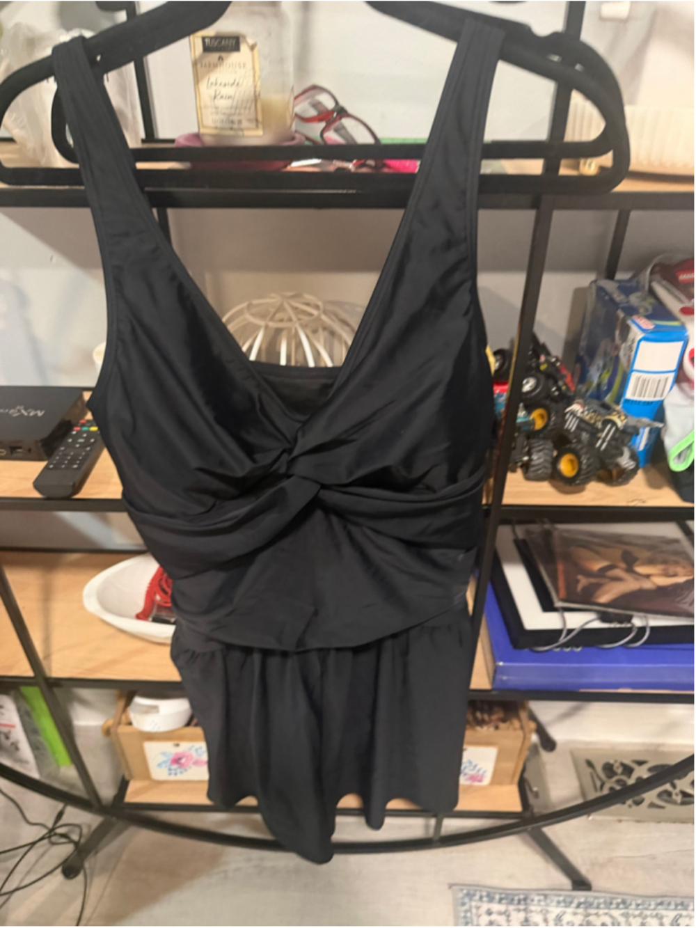 Women's Charmo Black One Piece Swimsuit Size L
